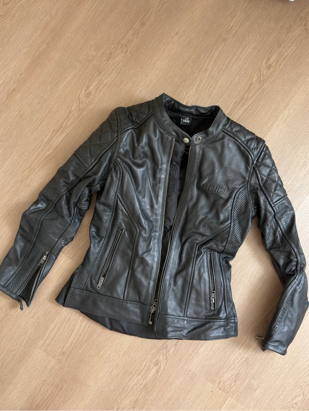 Sedici Francesca Leather Motorcycle Jacket
